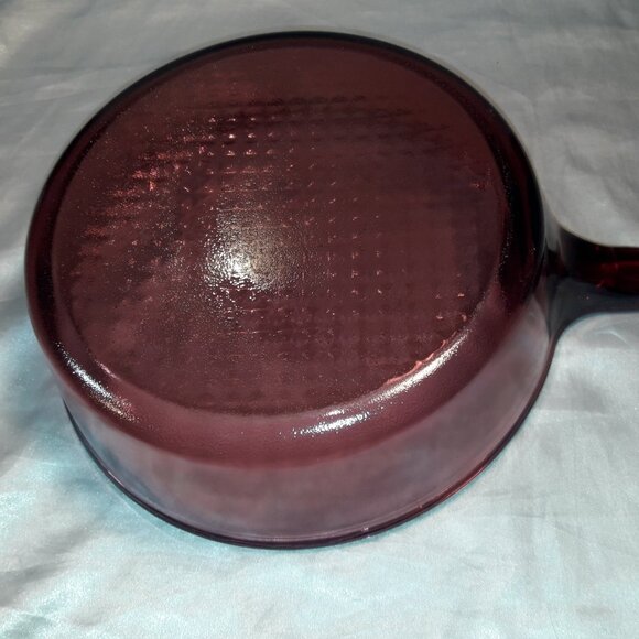 Vintage 90s Cranberry Visions Pyrex Corning Purple 10" All-Glass Skillet Frypan - Picture 6 of 7